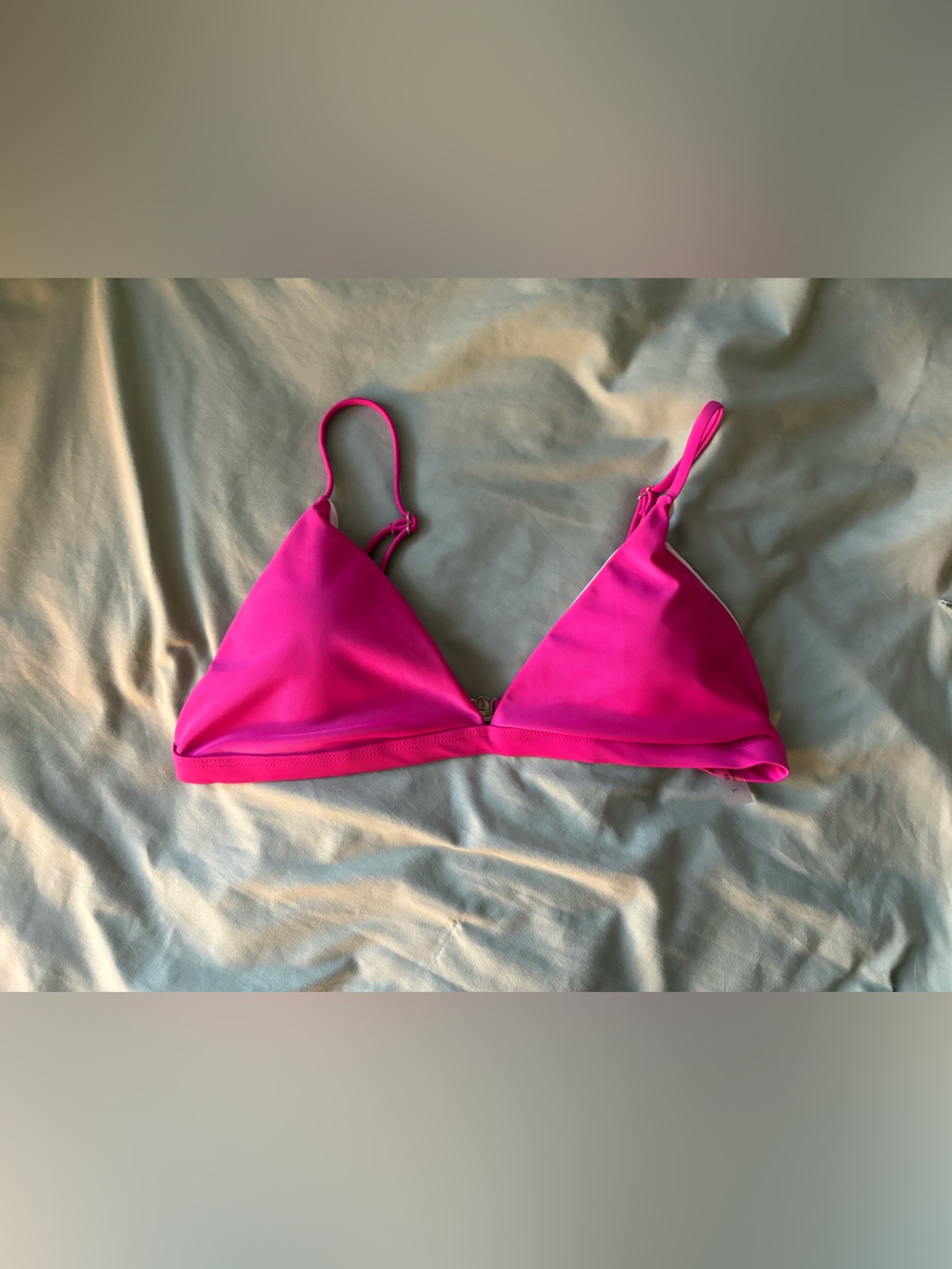 3 for $10 👙Fuchsia pink triangle bikini top